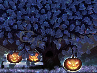 Halloween night oak