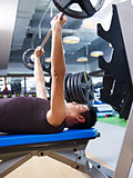 weightlifting in gym