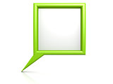 Green dialog bubble