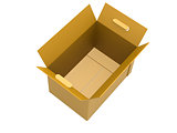 Open packing box