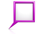 Purple dialog bubble
