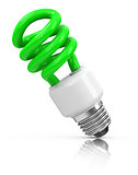 the green lightbulb