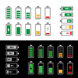 simple battery icon set