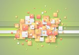 Abstract colorful squares vector background
