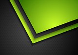 Abstract green and black tech corporate design