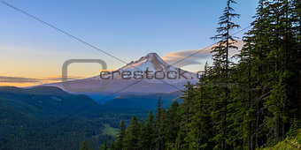 Beautiful Vista of Mount Hood in Oregon, USA.