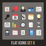 Flat icons set 8