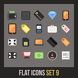 Flat icons set 9