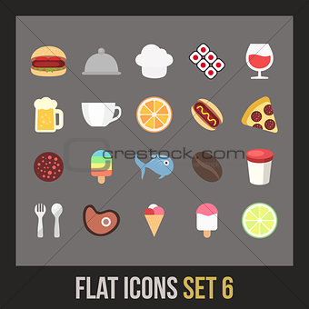 Flat icons set 6