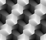 Design seamless hexagon geometric pattern