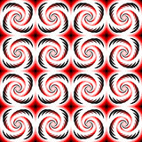 Design seamless colorful spiral geometric pattern