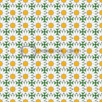 Design seamless colorful flower pattern