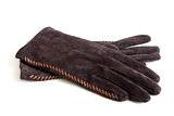 Suede women's gloves
