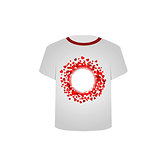 Printable tshirt graphic- Valentine Hearts