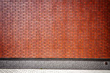 Vibrant brown brick wall