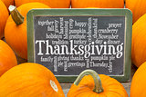 Thanksgiving celebration word cloud