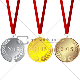 Set of 2015 medals
