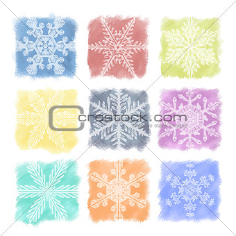 Snowflake Pastels Set
