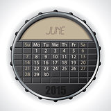 2015 june calendar with lcd display