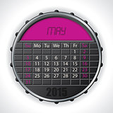 2015 may calendar with lcd display