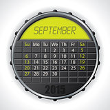 2015 september calendar with lcd display