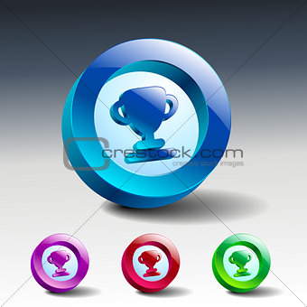 Award symbol Vector illustration color icon
