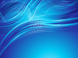 abstract artistic blue background wave