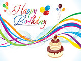 abstract artistic colorful birthday background