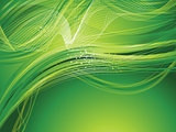 abstract artistic green background wave