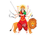 abstract isolated durga background