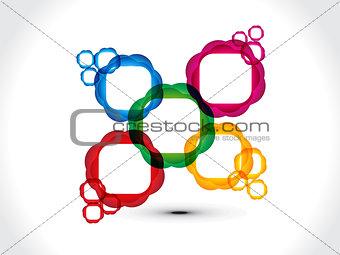 abstract artistic colorful multiple circle background