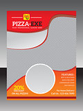 abstract pizza flyer template