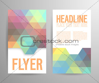 Abstract flyer template with place for text.