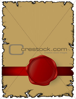 paper with wax seal