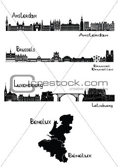 Capitals of Benelux 
