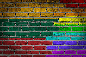 Dark brick wall - LGBT rights - Lithuania