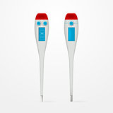 Vector illustration of electronic medical thermometers