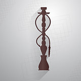 Flat vector icon for hookah