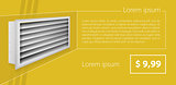 Vector ad layout for ventilation shutters