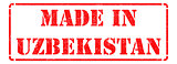 Made in Uzbekistan on Red Stamp.