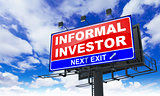 Informal Investor Inscription on Red Billboard.