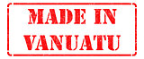 Made in Vanuatu on Red Stamp.