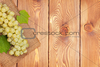 Bunch of white grapes