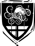 Heraldic Shield Kraken