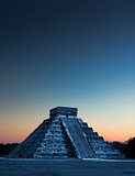 Chicen Itza, Mexico at sunrise