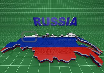 Illistration of Russia map