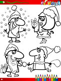 christmas themes coloring page