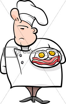 english chef cartoon illustration