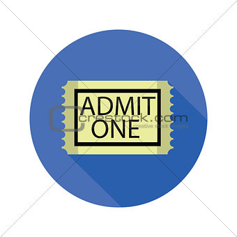 cinema ticket flat icon