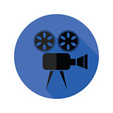 Movie projector flat icon